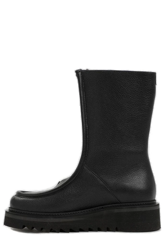 商品Salvatore Ferragamo|Ferragamo Logo Plaque Zip-Up Boots,价格¥5357,第2张图片详细描述