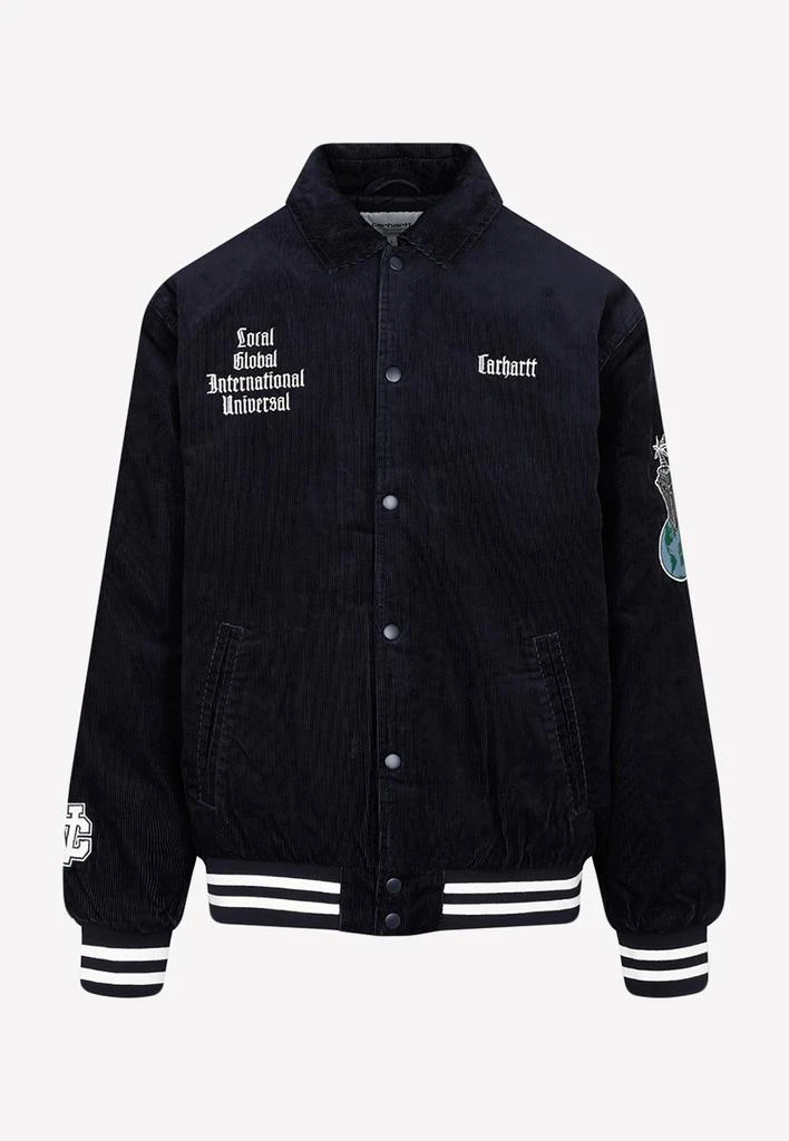 商品Carhartt WIP|Letterman Corduroy Bomber Jacket,价格¥1690,第1张图片