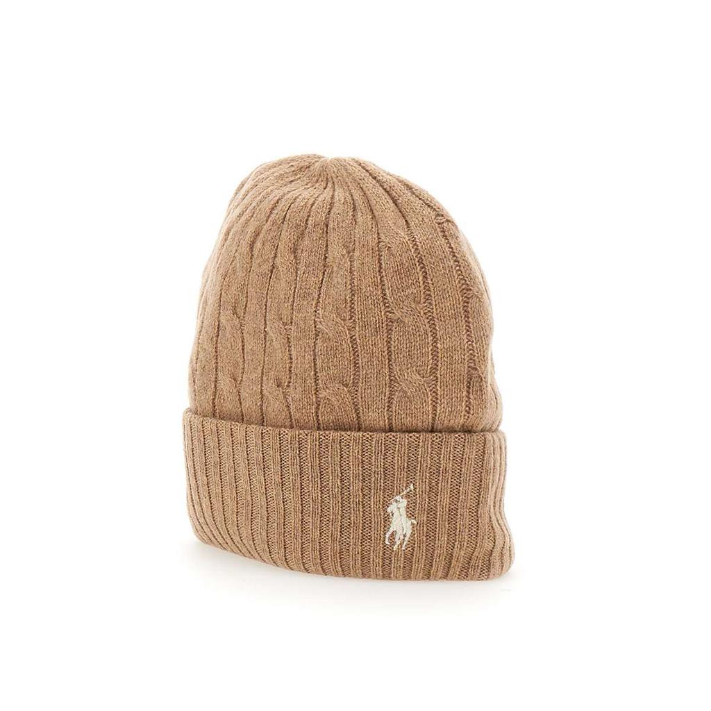 POLO RALPH LAUREN "Cable Cuff" wool and cashmere hat商品第4张图片规格展示