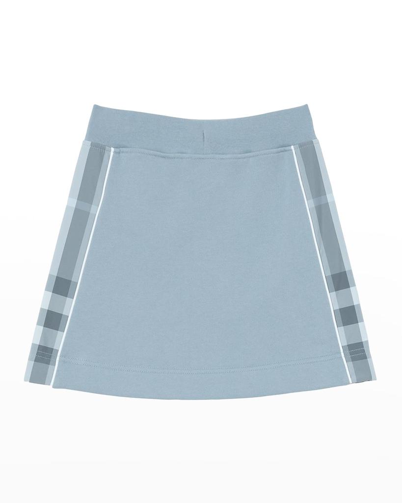 Girl's Milly Check-Insert Skirt, Size 3-14商品第2张图片规格展示