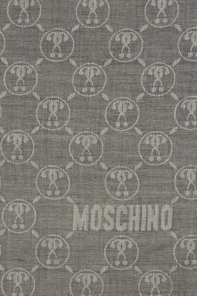 商品Moschino|Moschino Logo Embroidered Fringed Scarf,价格¥543,第2张图片详细描述