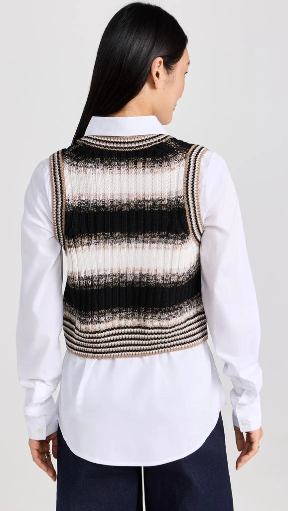 商品VERONICA BEARD|Spear Mixed Media Vest,价格¥2236,第2张图片详细描述