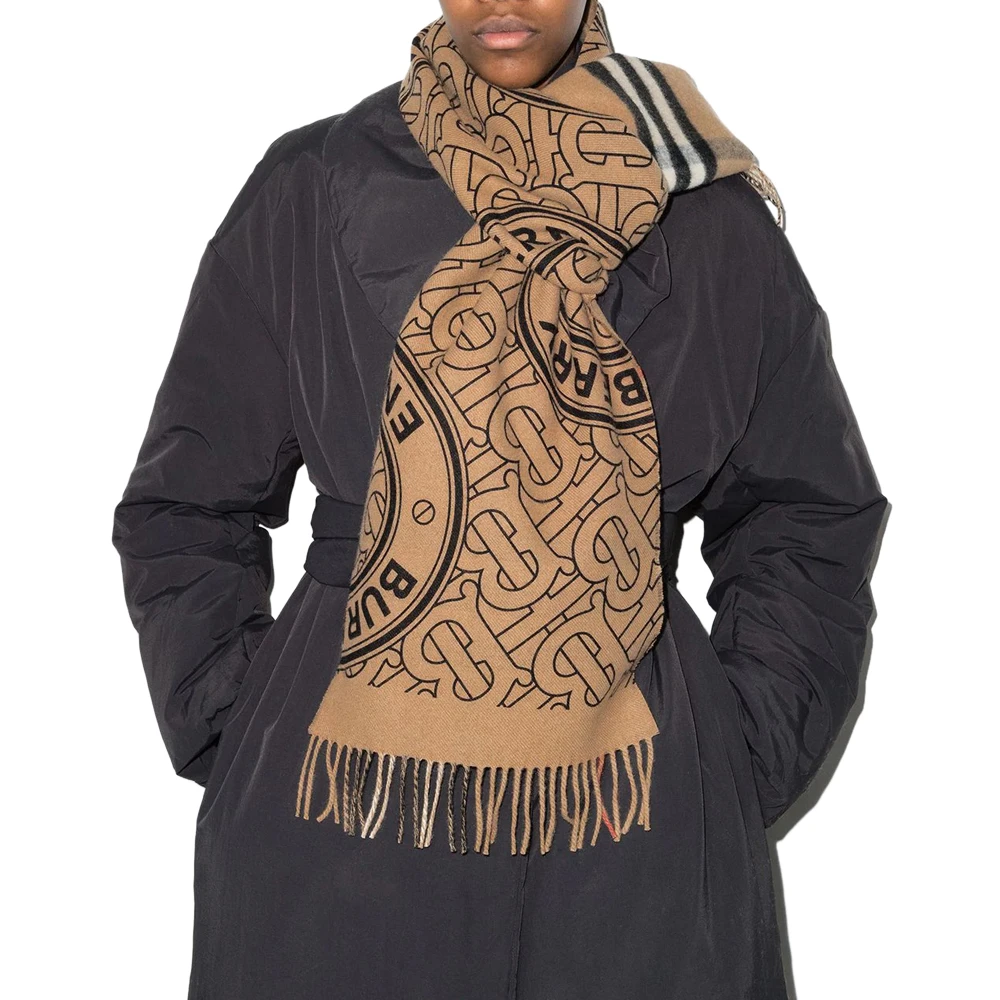 BURBERRY 男士logo花纹围巾 8045238 商品