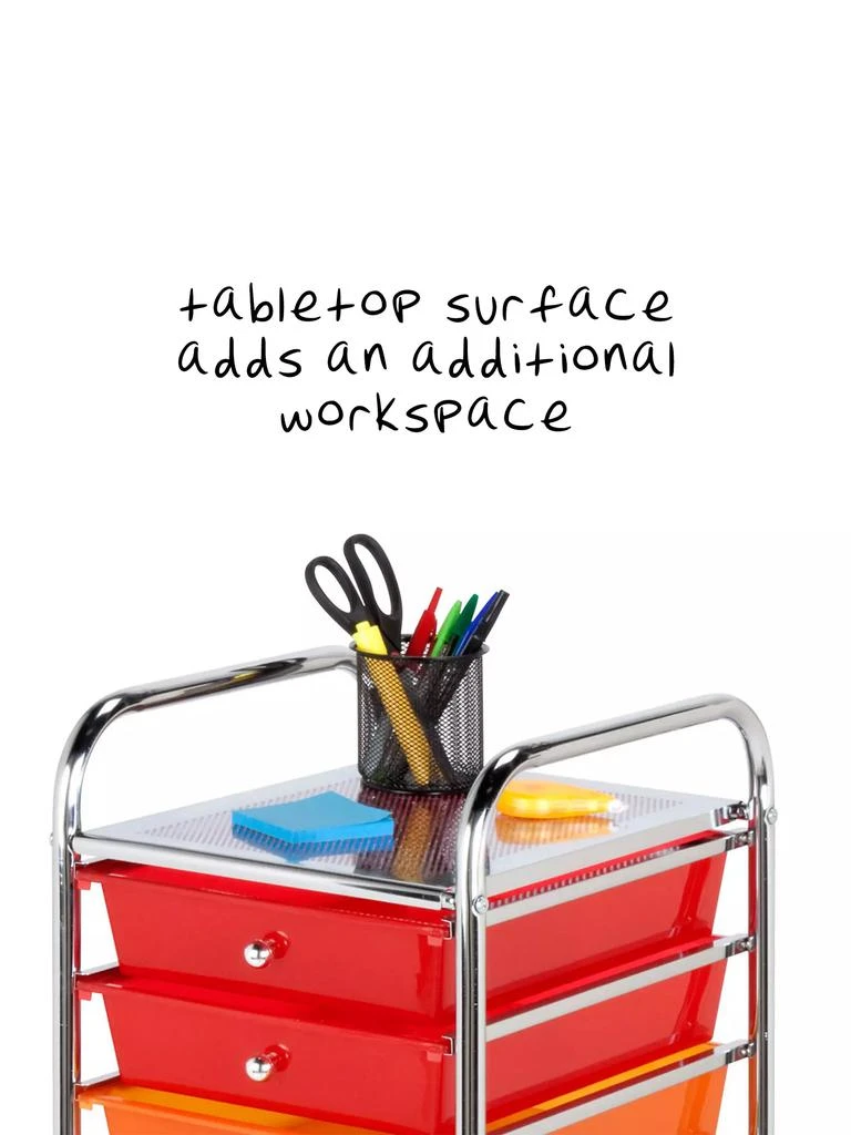 10-Drawer Multicolor Rolling Cart 商品