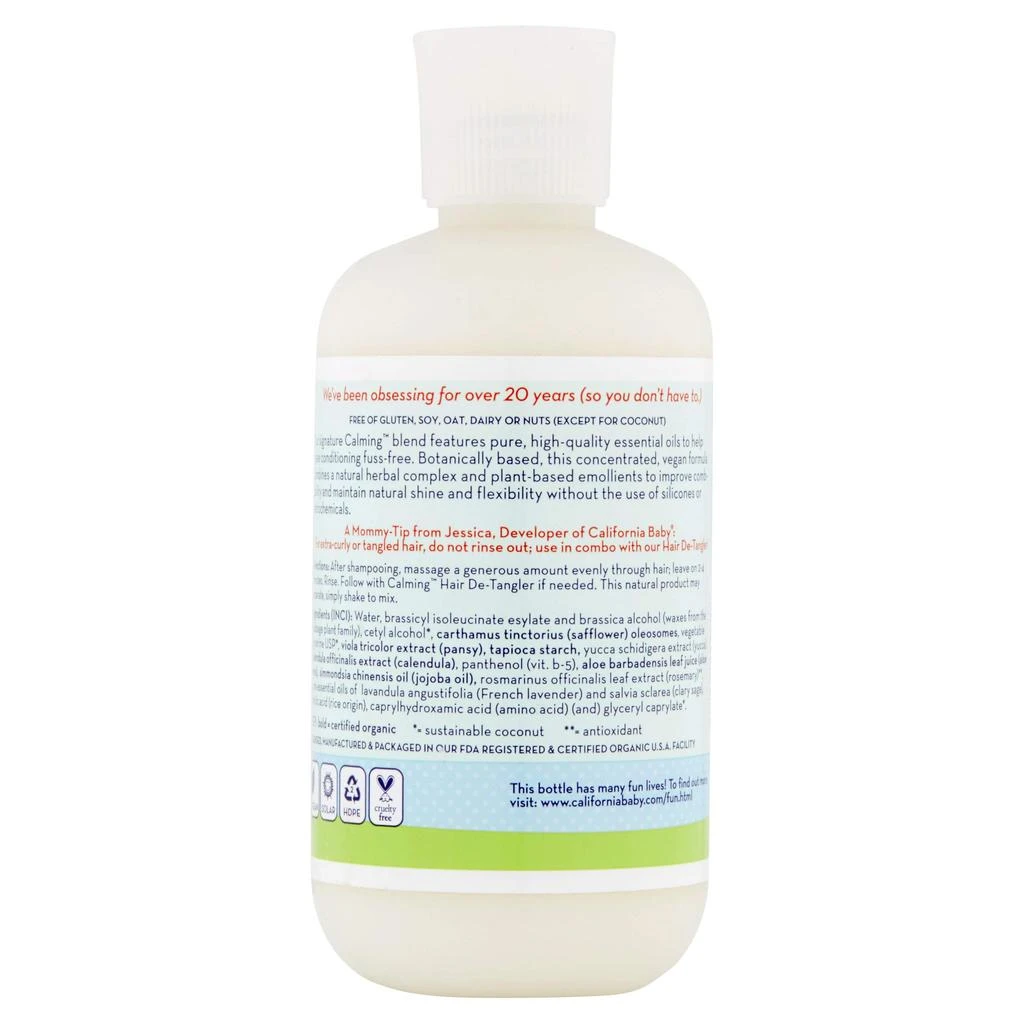 商品California Baby|California Baby Calming Hair Conditioner 8.50 Oz,价格¥151,第2张图片详细描述