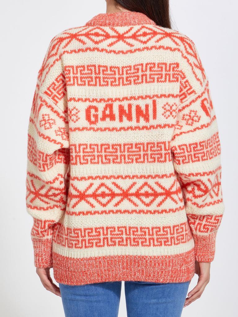 商品Ganni|Embroidered wool sweater,价格¥1469,第5张图片详细描述