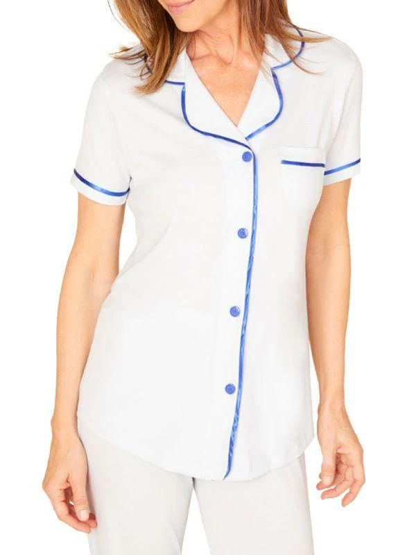 商品Cosabella|Bella 2-Piece Pima Cotton Blend Pajama Set,价格¥334,第3张图片详细描述