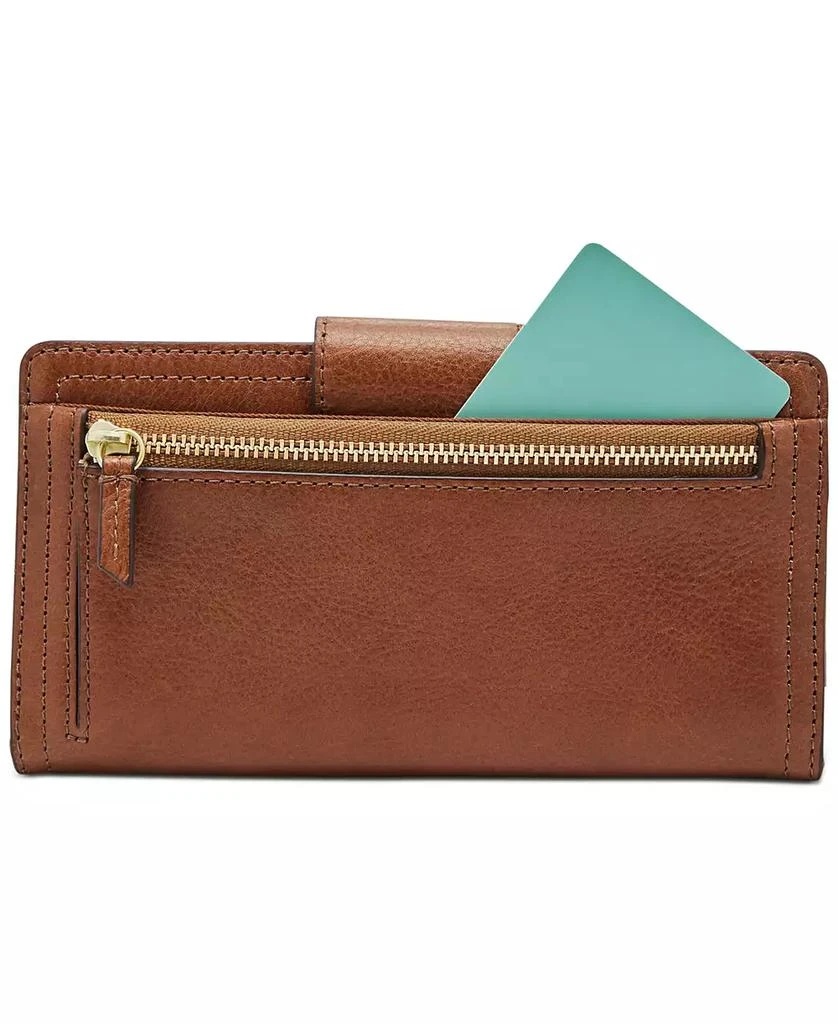 商品Fossil|Logan Leather RFID Tab Clutch Wallet,价格¥427,第3张图片详细描述