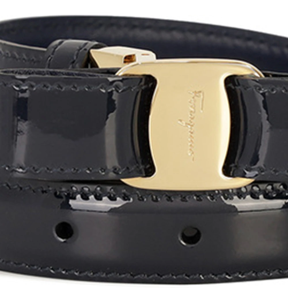 SALVATORE FERRAGAMO 亮黑色女士腰带 23-A481-562014 商品