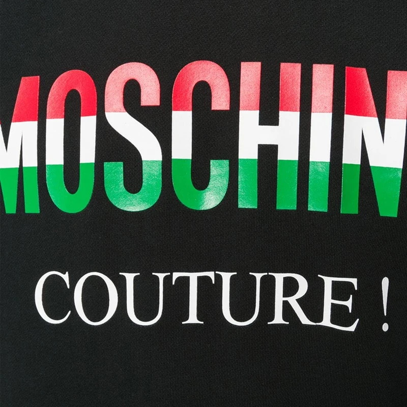 Moschino 莫斯奇诺 男士黑色长袖连帽卫衣 ZA1709-0227-1555 商品