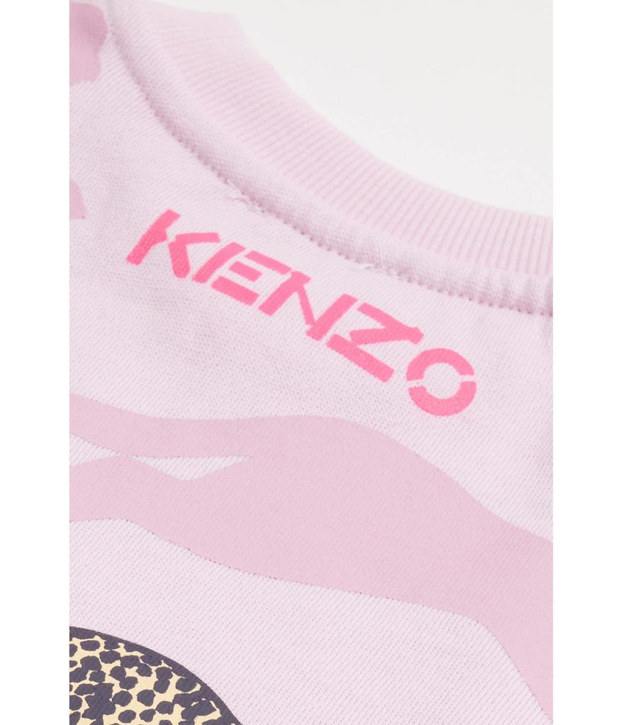 商品Kenzo|Cheetah Print Long Sleeve Dress (Toddler/Little Kids),价格¥1238,第4张图片详细描述