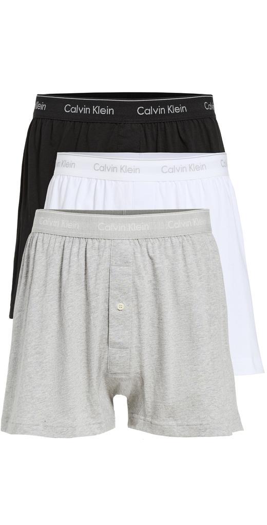 商品Calvin Klein|Calvin Klein Underwear Cotton Classic Fit 3-Pack Knit Boxers,价格¥301,第1张图片