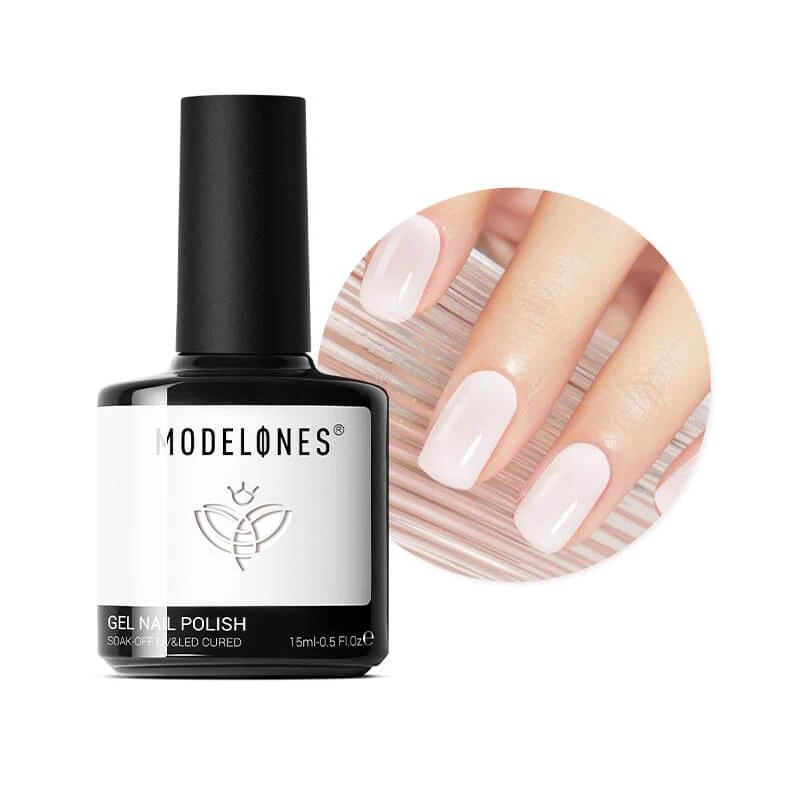 商品[国内直发] MODELONES|Sheer Milky White - Modelones Gel Nail Polish Inspire Gel 15ml,价格¥75,第1张图片