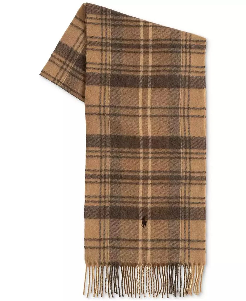 商品Ralph Lauren|Men's Cashmere Blend Plaid Scarf,价格¥733,第3张图片详细描述