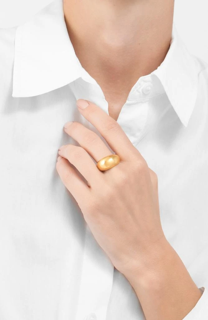 商品ADORNIA|Water Resistant 14K Gold Plated Dome Ring,价格¥143,第2张图片详细描述