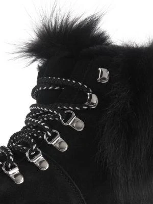 Clara Suede Fur-Trimmed Hiking Boots 商品