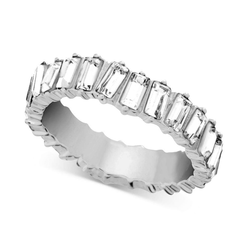 商品Essentials|Crystal Band Ring in Silver-Plate,价格¥149,第1张图片