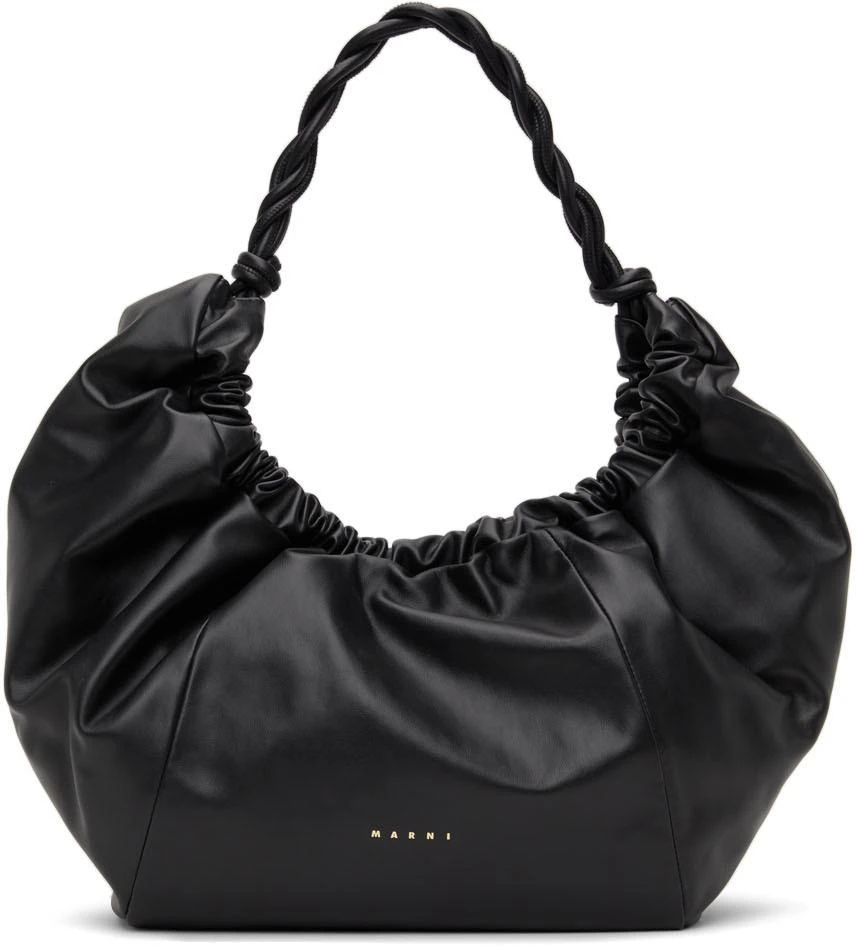 商品Marni|Black Medium Leather Twirl Bag,价格¥5286,第1张图片