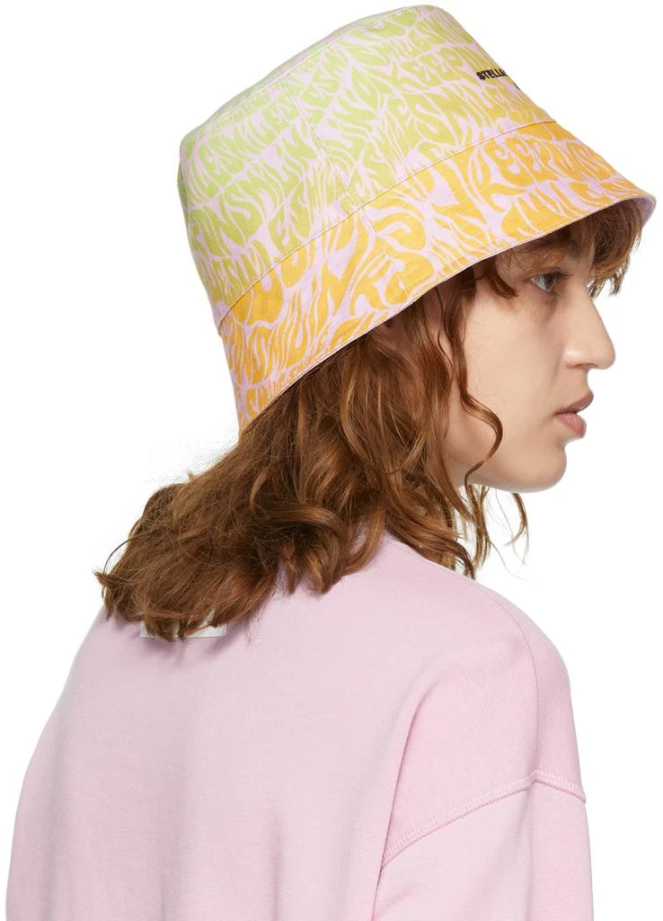 商品Stella McCartney|Reversible Pink & Multicolor Cotton Bucket Hat,价格¥1286,第3张图片详细描述