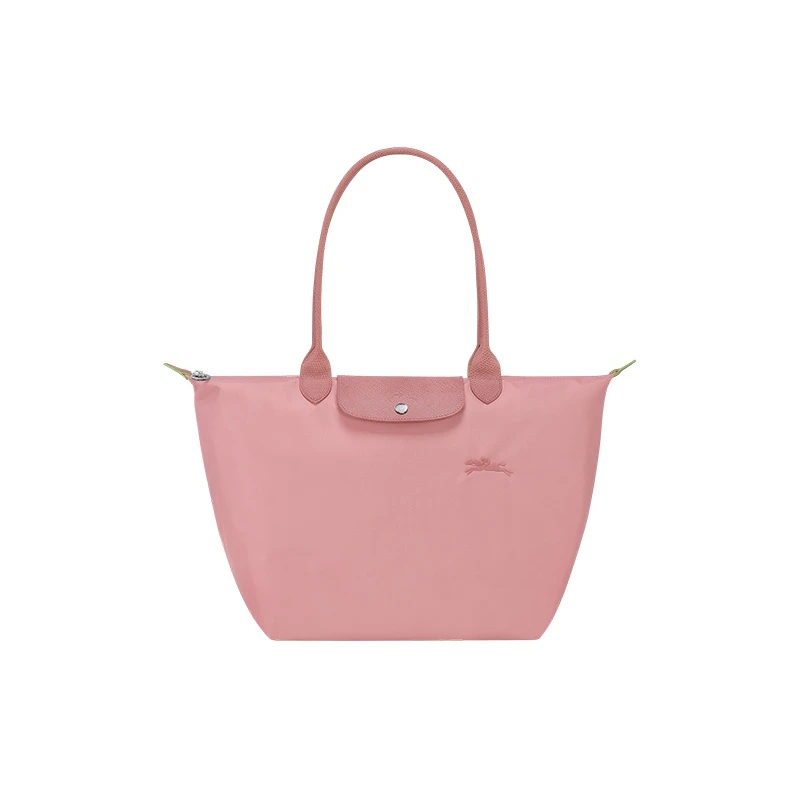 LONGCHAMP/珑骧 女士粉色帆布银色五金按扣拉链开合大号托特包 商品