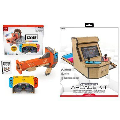 商品Nintendo and Nyko|Nintendo Labo Starter Kit + VR Blaster & Nyko PixelQuest Arcade Kit for Switch,价格¥410,第2张图片详细描述