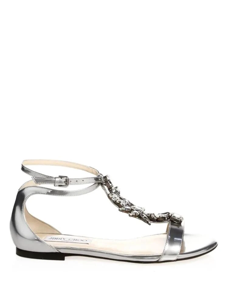 商品Jimmy Choo|Jimmy Choo - Averie Embellished Flat Sandals,价格¥2084,第5张图片详细描述