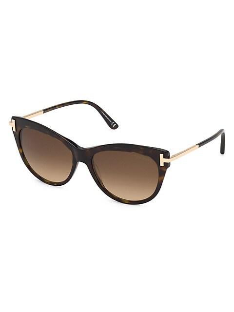 商品Tom Ford|Kira 56MM Cat Eye Sunglasses,价格¥3215,第4张图片详细描述