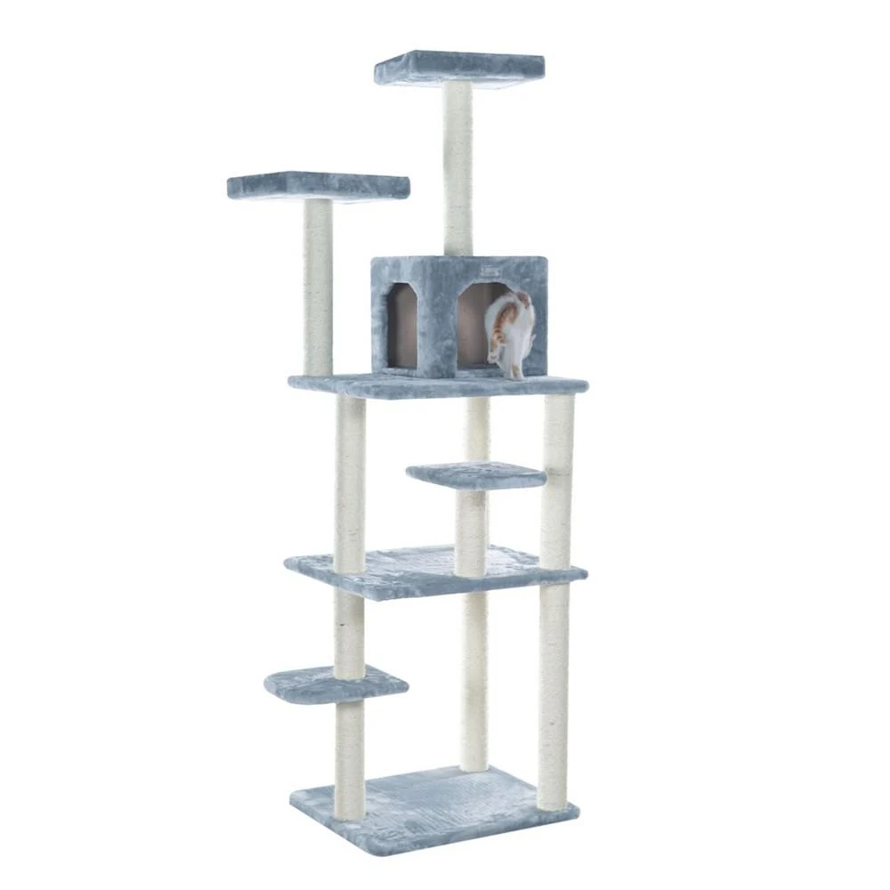 商品Macy's|GleePet 74-Inch Real Wood Cat Tree With Seven Levels,价格¥1560,第1张图片
