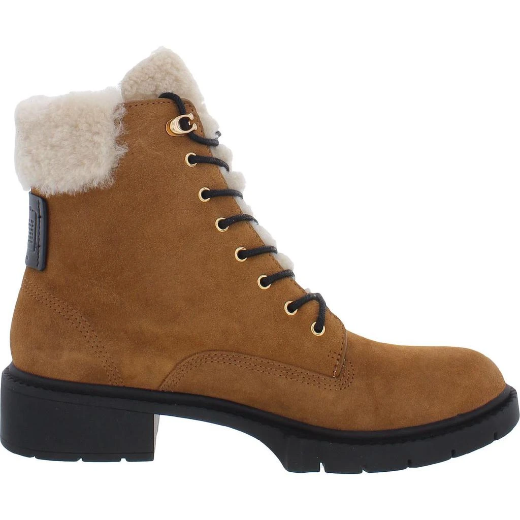 商品Coach|Coach Womens Lorimer Suede Casual Ankle Boots,价格¥612,第3张图片详细描述