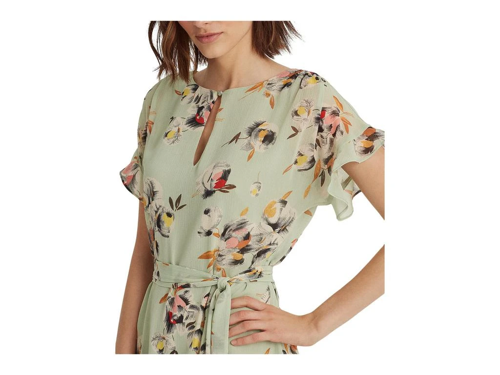 商品Ralph Lauren|Floral Crinkled Georgette Dress,价格¥915,第4张图片详细描述
