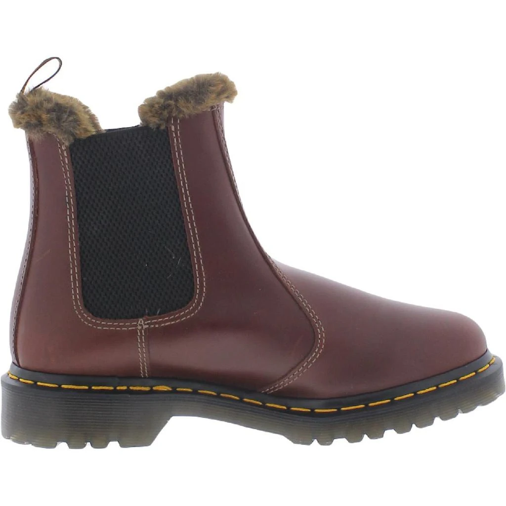 商品Dr. Martens|Dr. Martens Womens Leonore Leather Faux Fur Lined Chelsea Boots,价格¥811,第3张图片详细描述