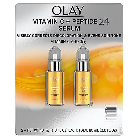 Olay Vitamin C + Peptide 24 Brightening Serum (1.3 fl. oz., 2 pk.)商品第7张图片规格展示