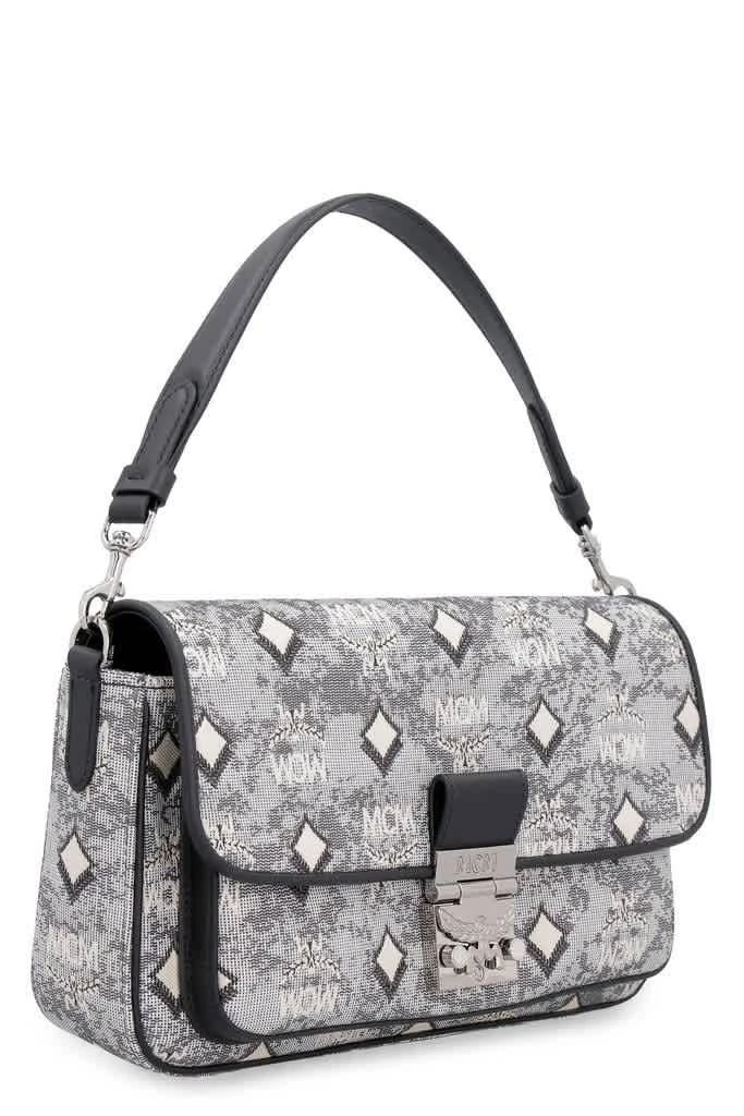 商品MCM|Ladies Grey Crossbody Bag in Vintage Jacquard Monogram,价格¥5114,第3张图片详细描述