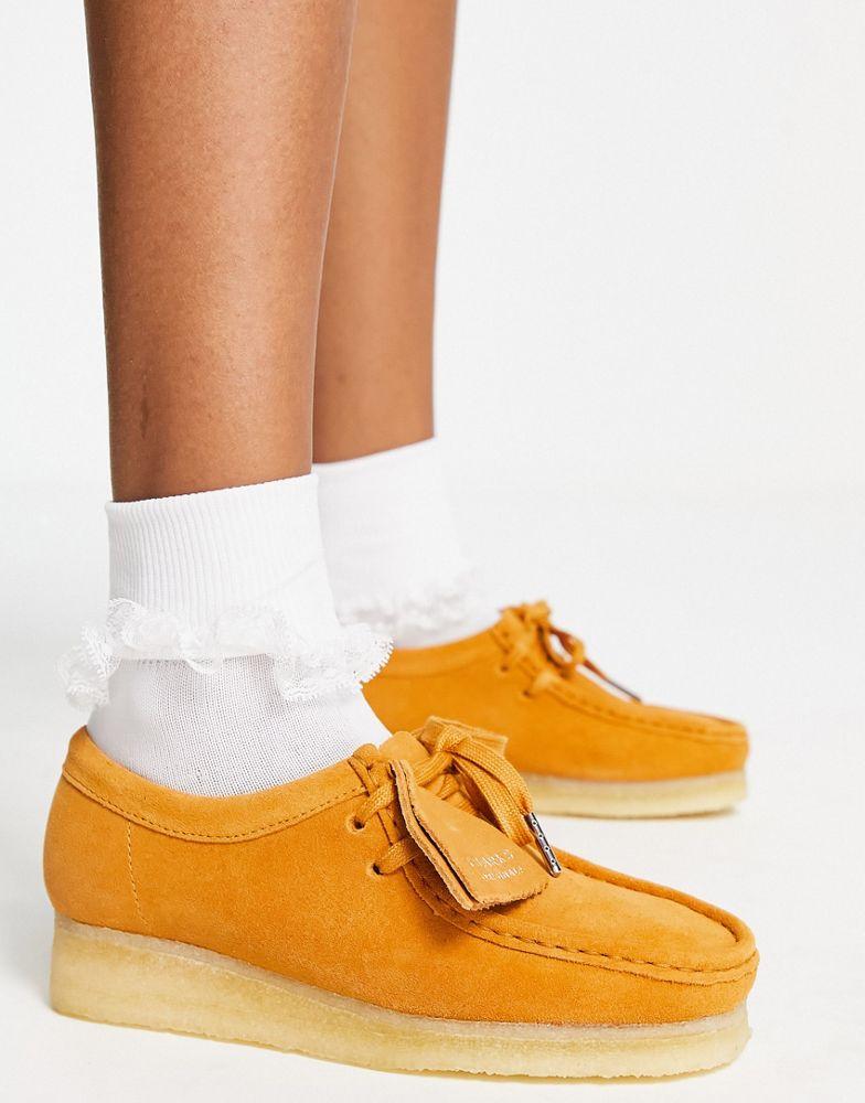 Clarks Originals wallabee shoe in turmeric suede商品第1张图片规格展示