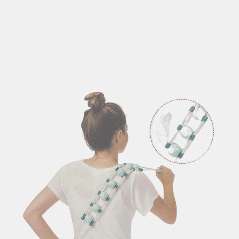 商品Vigor|Seven-Balls Back Roller Massager & Portable Roller Massage Back Arm Stretching Yoga Fitness Equipment STYLE: 1 COMBO PACK,价格¥339,第2张图片详细描述