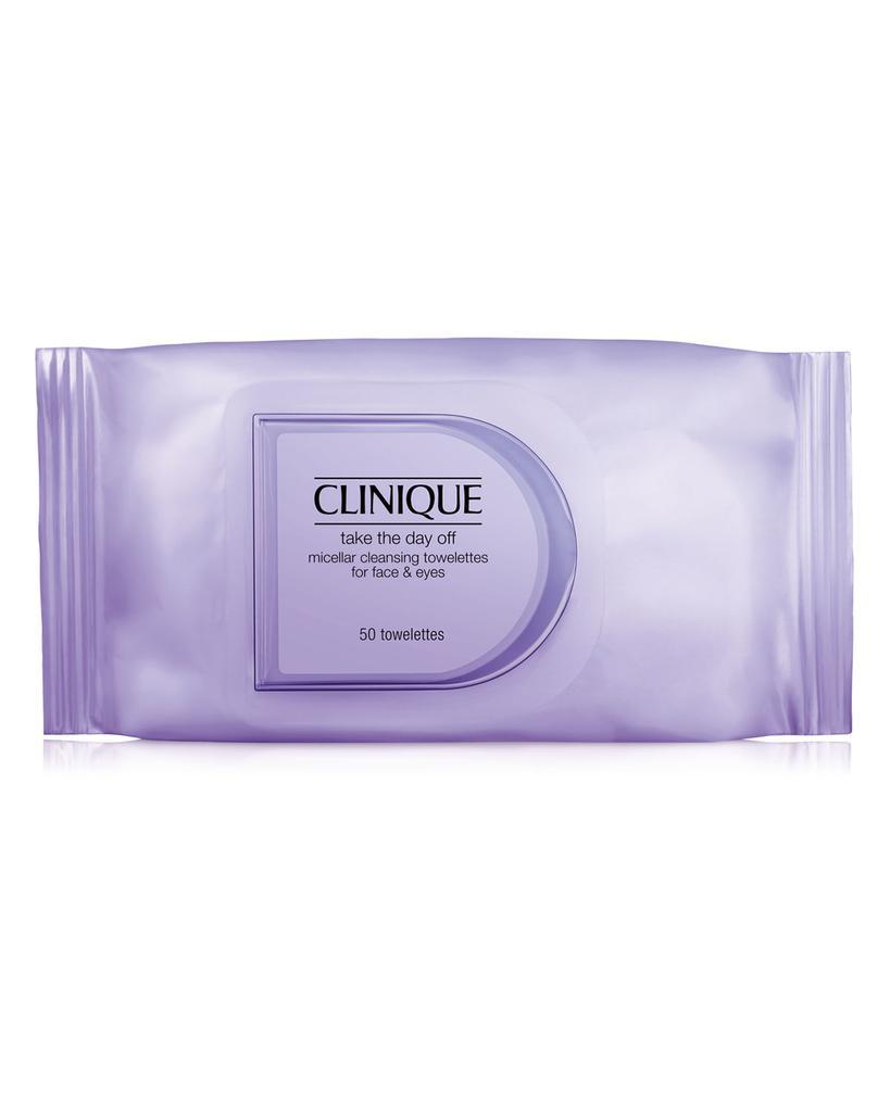 商品Clinique|Take the Day Off Micellar Cleansing Towelettes for Face & Eyes, 50-ct.,价格¥116,第1张图片