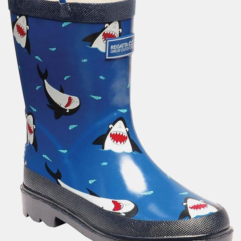 商品Regatta|Great Outdoors Childrens/Kids Minnow Patterned Wellington Boots,价格¥263,第1张图片