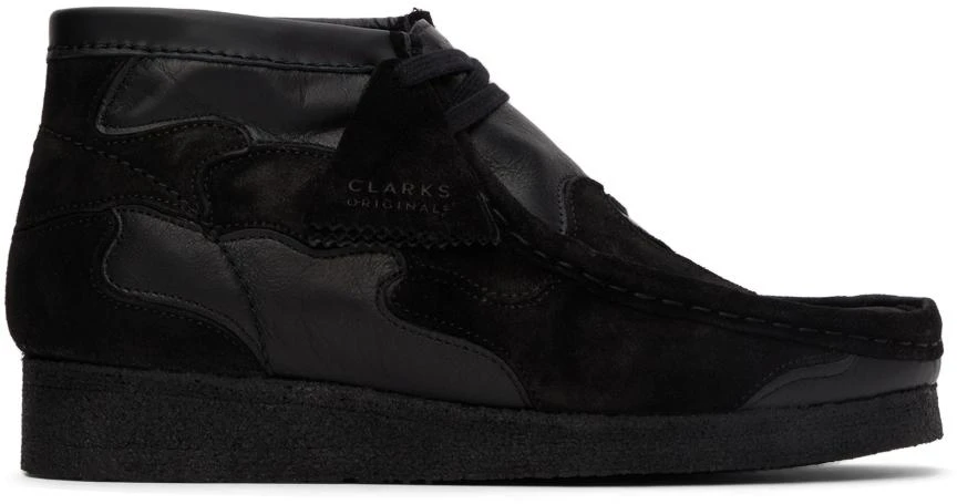 商品Clarks|Black Wallabee Patch Desert Boots,价格¥1379,第1张图片