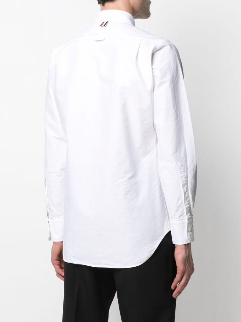 商品Thom Browne|THOM BROWNE MEN CLASSIC LONG-SLEEVE BUTTON DOWN SHIRT W/ RWB PLACKET IN OXFORD,价格¥3131,第4张图片详细描述