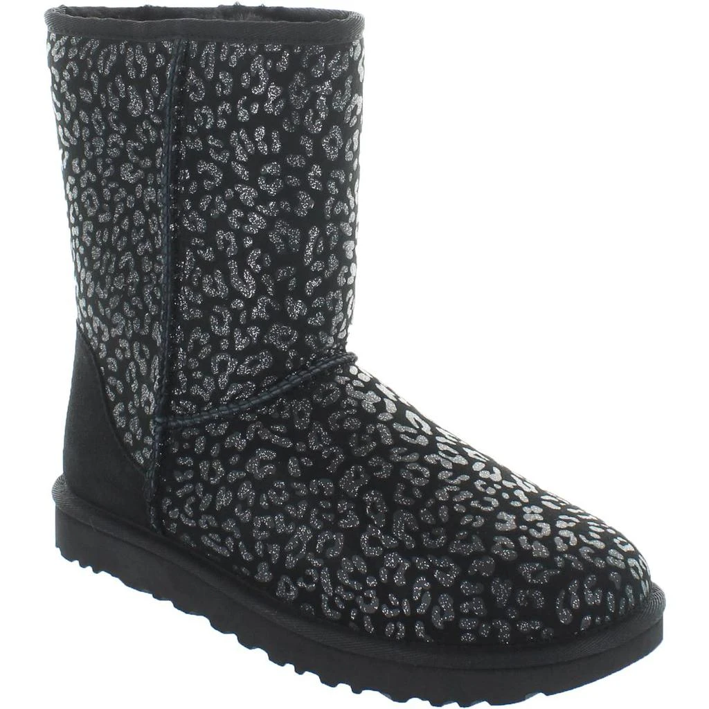 商品UGG|Ugg Women's Sheepskin Classic Short Metallic Snow Leopard Mid-Calf Boot,价格¥501,第1张图片