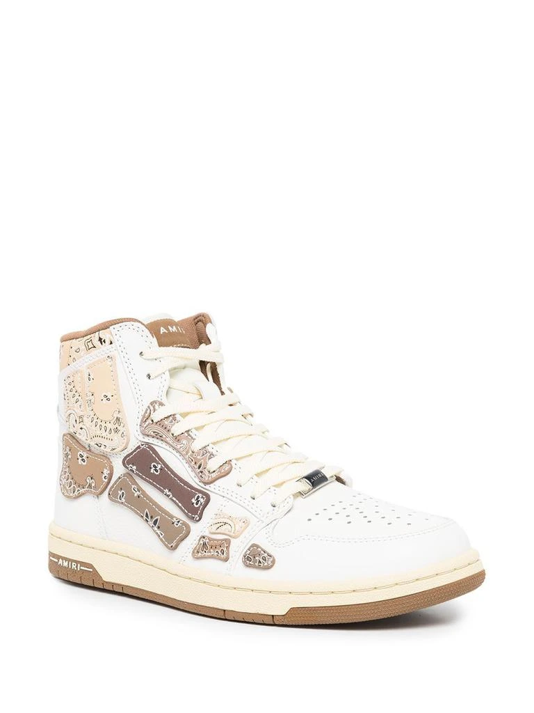 商品AMIRI|Bandana skel top hi sneakers,价格¥3722,第2张图片详细描述