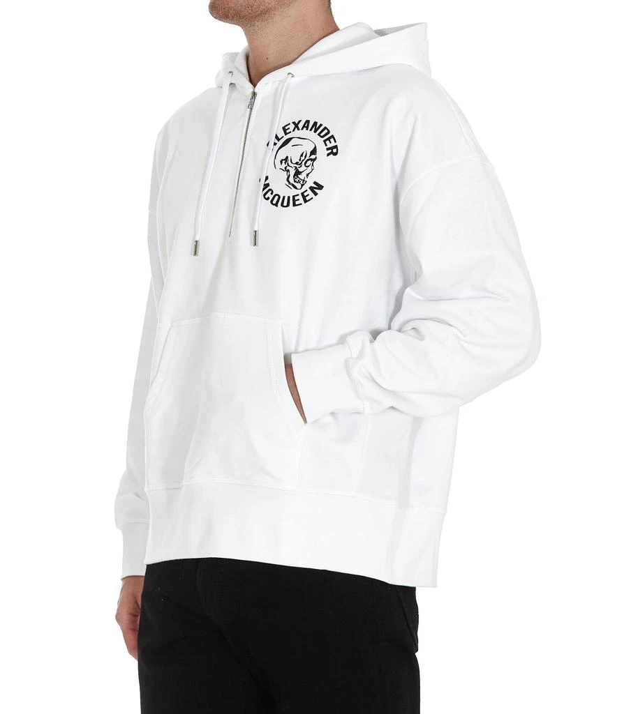 商品Alexander McQueen|Alexander McQueen Skull Print Half-Zip Hoodie,价格¥2539,第5张图片详细描述