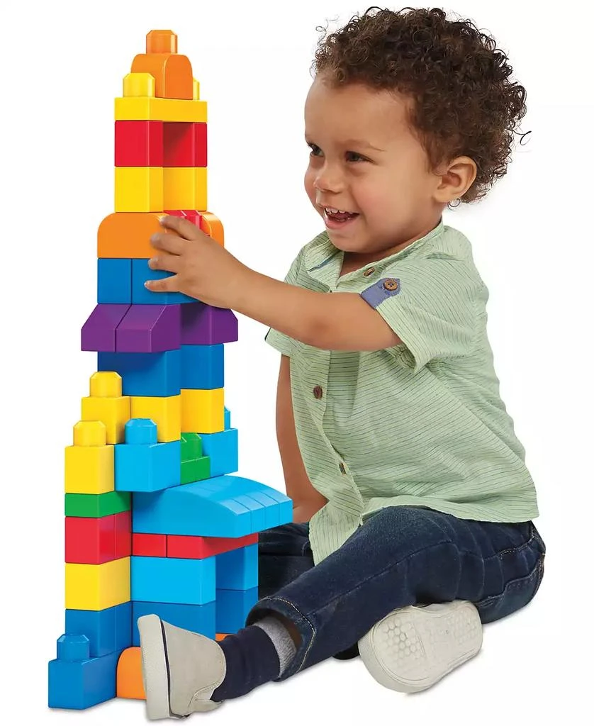 80-piece Big Building Bag Blocks for Toddlers 1-3, Blue 商品