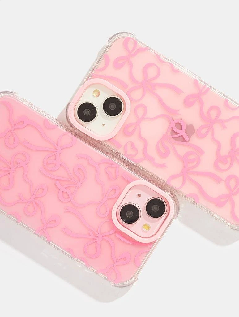 商品Skinnydip London|Pink Tinted Bow Shock iPhone Case,价格¥52,第2张图片详细描述