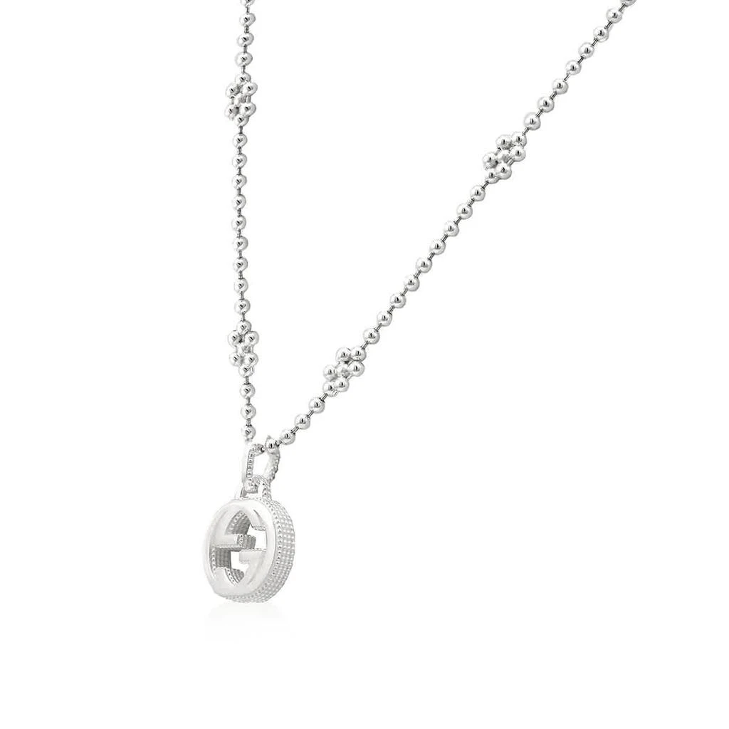 商品Gucci|Silver Interlocking G Necklace,价格¥2098,第2张图片详细描述