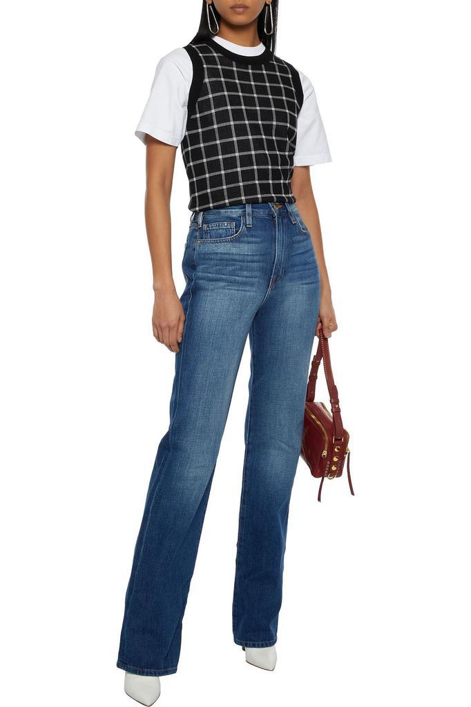 商品FRAME|Le Jane faded high-rise straight-leg jeans,价格¥886,第4张图片详细描述