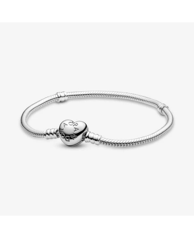 商品PANDORA|Pandora Sterling Silver 21cm Charm Bangle Bracelet 590719-21,价格¥563,第1张图片