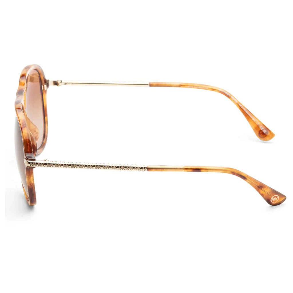 商品Michael Kors|Michael Kors Women's Brown Aviator Sunglasses,价格¥339,第2张图片详细描述