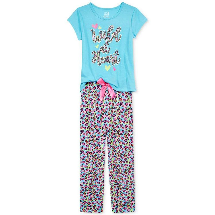 商品Max & Olivia|大/小童2-Pc. Wild at Heart Pajama Set, Little Girls (2-6X), Big Girls (7-16)), Created for Macy's,价格¥80,第2张图片详细描述