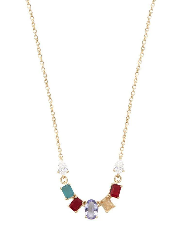 商品Nadri|Verdana Goldtone &amp; Crystal Slider Necklace,价格¥301,第2张图片详细描述